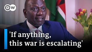 Kenyas President Ruto Why the whole world should oppose the war  DW News [upl. by Isador133]