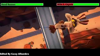 Wile E Coyote amp Roadrunner  Coyote Falls with healthbars [upl. by Newcomer793]