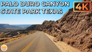 Palo Duro Canyon Texas State Park the second largest canyon in America UltraHD 4K Driving Tour [upl. by Airdnala626]