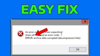 How To Fix Unarcdll Returned an Error Code [upl. by Melas488]