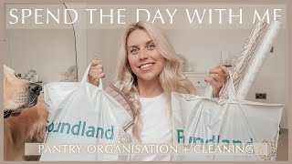 POUNDLAND amp TESCO HAUL  Pantry Organisation amp Cleaning Motivation [upl. by Yerdua]