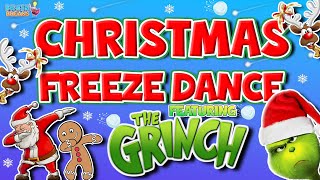 Christmas Freeze Dance Brain Break 🎅 Featuring The Grinch😲 GoNoodle  Fun Exercise For Kids [upl. by Adrianna]