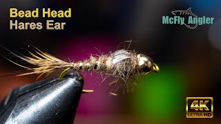 Bead Head Hares Ear  McFly Angler Fly Tying Tutorial [upl. by Oiralih]