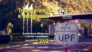 Transferência e Reingresso UPF [upl. by Niac398]