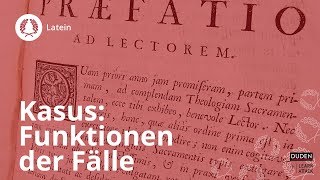 Lateinische Kasus Funktionen der Fälle im Überblick – Latein  Duden Learnattack [upl. by Aprile]