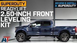 20112022 4WD F250 ReadyLIFT 250Inch Front Leveling Kit Review amp Install [upl. by Tamiko]