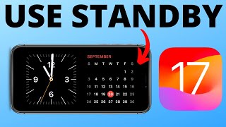 How to Use StandBy on iOS 17  Setup StandBy on iPhone [upl. by Allenotna118]