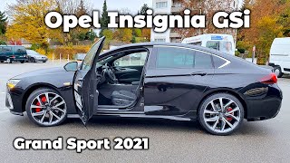 New Opel Insignia GSi Grand Sport 2021 Test Drive Review POV [upl. by Okkin]