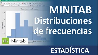 Minitab  distribuciones de frecuencias [upl. by Richards821]