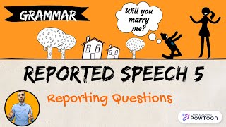 Reported Speech 5 Reporting questions [upl. by Romilly]