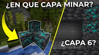 COMO ENCONTRAR DIAMANTE EN MINECRAFT 117  LA FORMA MAS EFICIENTE [upl. by Cirilo]