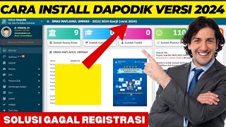 CARA INSTAL DAPODIK 2024 YANG BENAR [upl. by Walczak]