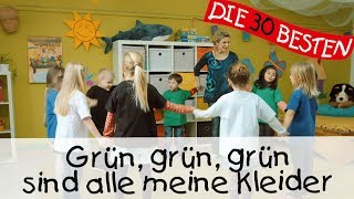 👩🏼 Grün grün grün sind alle meine Kleider  Singen Tanzen und Bewegen  Kinderlieder [upl. by Cuttler955]