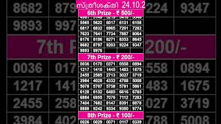 STHREESAKTHI SS386 24102023KERALA LOTTERY LIVE RESULT [upl. by Dubenko]