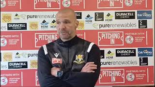 INTERVIEW  Denny Ingram after today’s match v Consett AFC [upl. by Hayarahs]