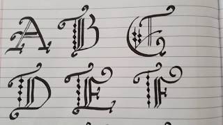 Old English Calligraphy Letter by Letter for Beginners [upl. by Leahcir128]