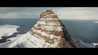 FlyingBy  Kirkjufell Mountain Iceland  DJI Mavic 2 Pro [upl. by Vittorio]