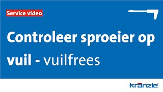 Hoe verstopping van vuilfreeslans Kränzle repareren [upl. by Eiramacissej]