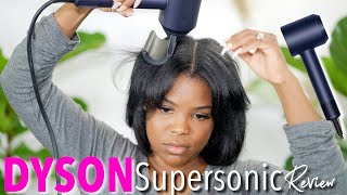 Dyson Supersonic Blow Dryer Review on Natural Hair  The Tessa Stewart [upl. by North]