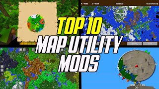 Top 10 Minecraft Map amp Utility Mods [upl. by Bunder594]