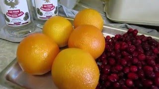 Making Orangecello and a Cranberry Liqueur [upl. by Anikat235]