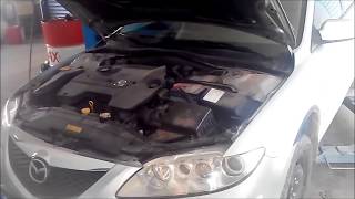 HOW TO REPLACE TIMING BELT ON MAZDA 6 20 DIESEL [upl. by Mala]