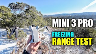 DJI Mini 3 Pro Range Test in Freezing Temps  How Far Will It GO [upl. by Mischa]