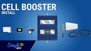 How To DAS Cell Phone Signal Booster Installation In A Large Home [upl. by Nilekcaj]