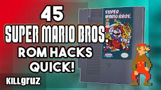 45 Super Mario ROM Hacks on 1 Cartridge [upl. by Nomolos]