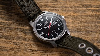 A No Nonsense Field Watch Under 200  Citizen Chandler 37mm [upl. by Bigelow]