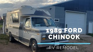 1989 Ford Chinook  RV Remodel [upl. by Adnohsak668]