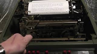 RTTY on the Teletype Model 28 KSR [upl. by Meibers]