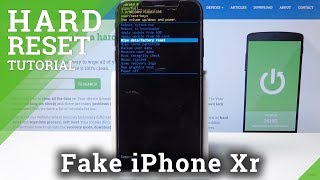 How to Perform Hard Reset on iPhone Xr Clone  Bypass Screen Lock [upl. by Ainadi]