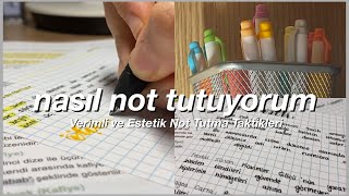 Nasıl Not Tutuyorum  Özet Çıkarıyorum kullandığım kalemler [upl. by Neyr]