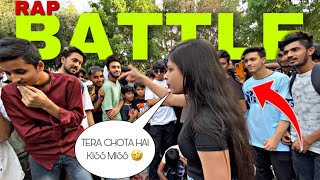 CRAZY RAP BATTLE 🤯 IN DELHI GIRL vs BOY inkspread rap hiphop [upl. by Suoirtemed]