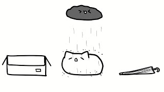 The cat that wanted to avoid the rain [upl. by Asserak]