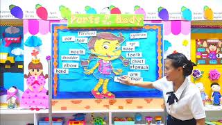 Parts of the Body Demo  Teaching Preschoolers  Online Learning [upl. by Witherspoon]