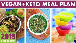 Vegan Keto Meal Plan amp Prep SOY FREE kickstart2019 [upl. by Schalles]