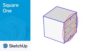 Rotate with Move Tool  SketchUp Square One [upl. by Bonnie]