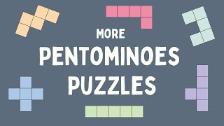 More Pentominoes Puzzles [upl. by Assilam]