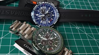 Citizen EcoDrive PCAT Promaster Radio Controlled Green amp Blue Versions [upl. by Norok562]