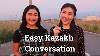 Easy Kazakh Conversation  Dialogue [upl. by Hairahcez]