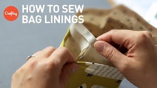 Bag Lining Sewing Techniques Dropin amp Turned Linings  Sewing Bags Tutorial with Lisa Lam [upl. by Manbahs]