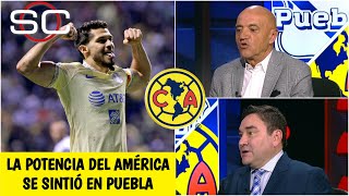 LIGA MX América APLASTÓ 61 al Puebla en inicio de la Liguilla Celebración en grande  SportsCenter [upl. by Warenne]