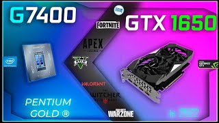 🧿Intel Pentium G7400 in 15 Games  Paired with GTX 1650  in 2022 [upl. by Shatzer]