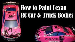 How to Paint Clear RC Car amp Truck Bodies  Lexan  Polycarbonate [upl. by Dieter452]