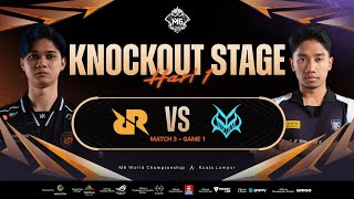 ID M6 Knockout Stage Hari 1  RRQ HOSHI VS TEAM VAMOS  Game 1 [upl. by Nishom]