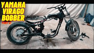 Yamaha Virago XV250 Bobber Build [upl. by Japha721]