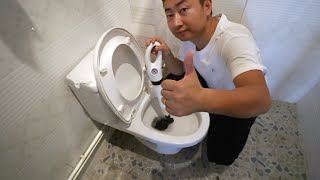 How to clear a clogged toilet [upl. by Anilave]