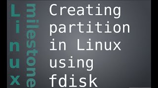 Creating partition in Linux using fdisk [upl. by Eseerehc792]